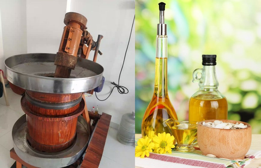 Wood pressed oils